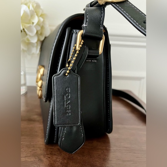 Coach Studio Bag Black Glovetanned Leather EUC soft lining Gold Hardware 🖤 - Picture 3 of 16